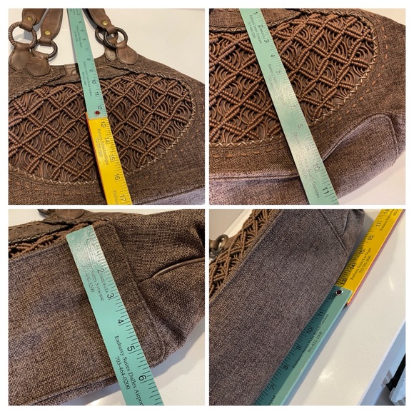 Cole Haan Fabric Handbag with Leather Trim - Picture 16 of 16